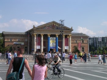 Die Kunsthalle am Heldenplatz in Budapest